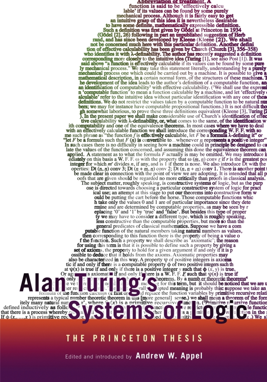Alan Turing's Systems of Logic The Princeton Thesis - (PDF/EPUB Version)