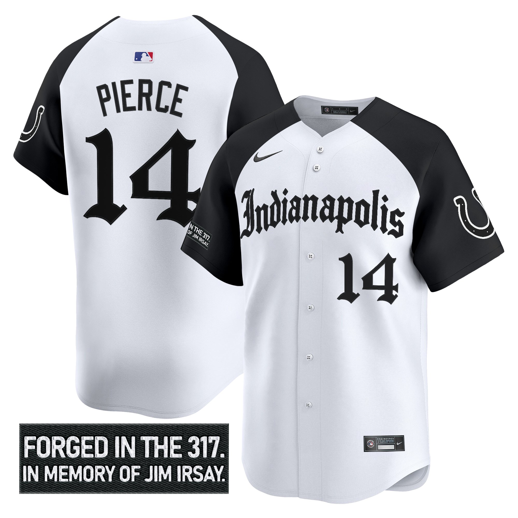 Alec Pierce Men's Indianapolis Colts 'Jim Irsay Tribute' Vapor Baseball Alternate Jersey - All Stitched
