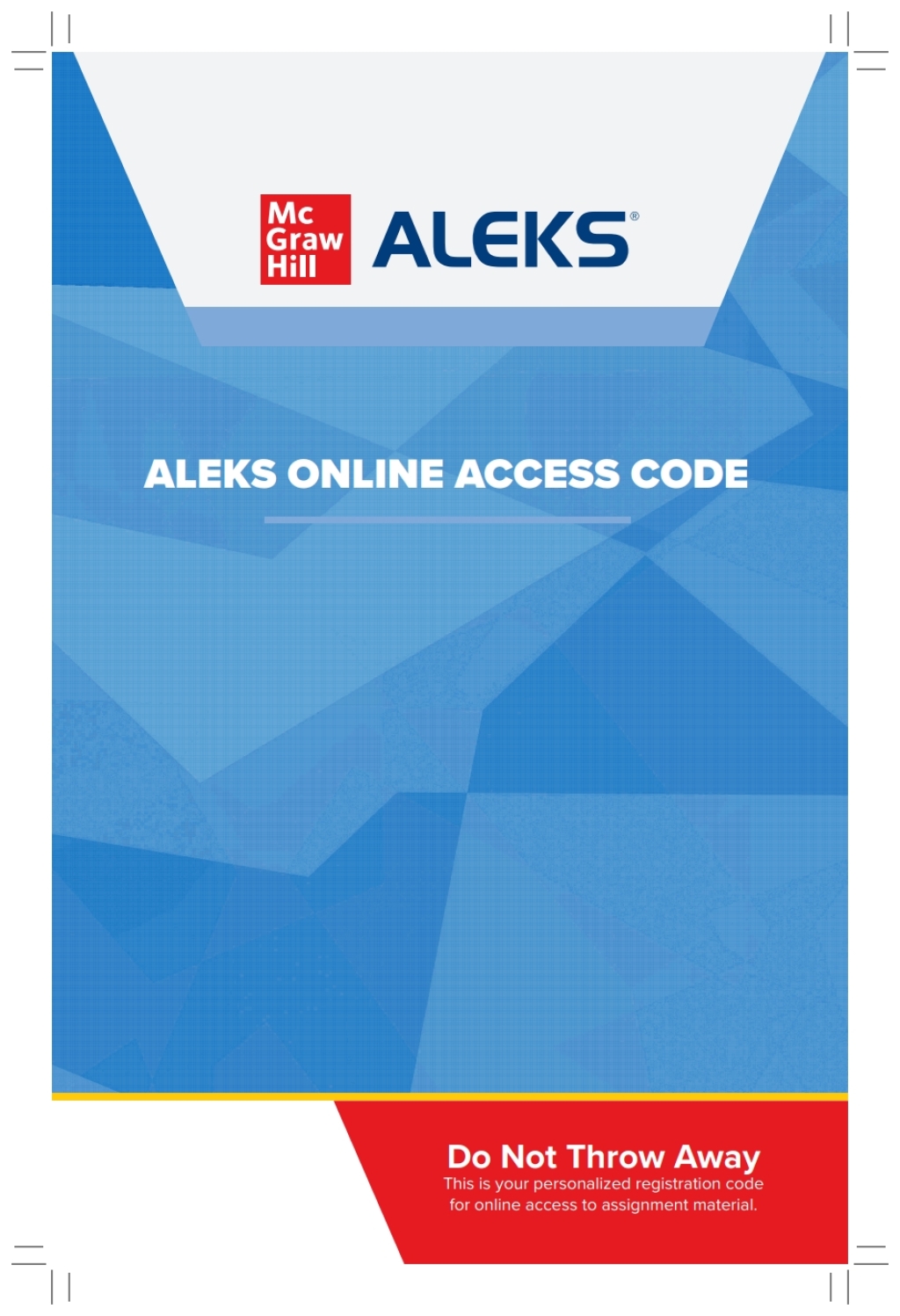 ALEKS Prep for Organic Chemistry Online Access (6 weeks) - (PDF/EPUB Version)
