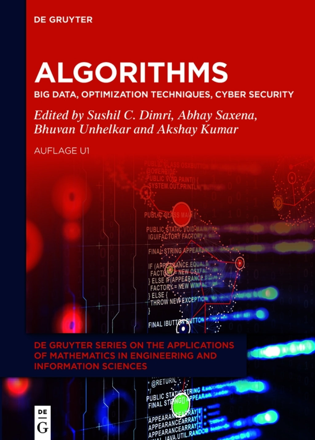 Algorithms Big Data, Optimization Techniques, Cyber Security 1st Edition â€“ PDF/EPUB Version Downloadable