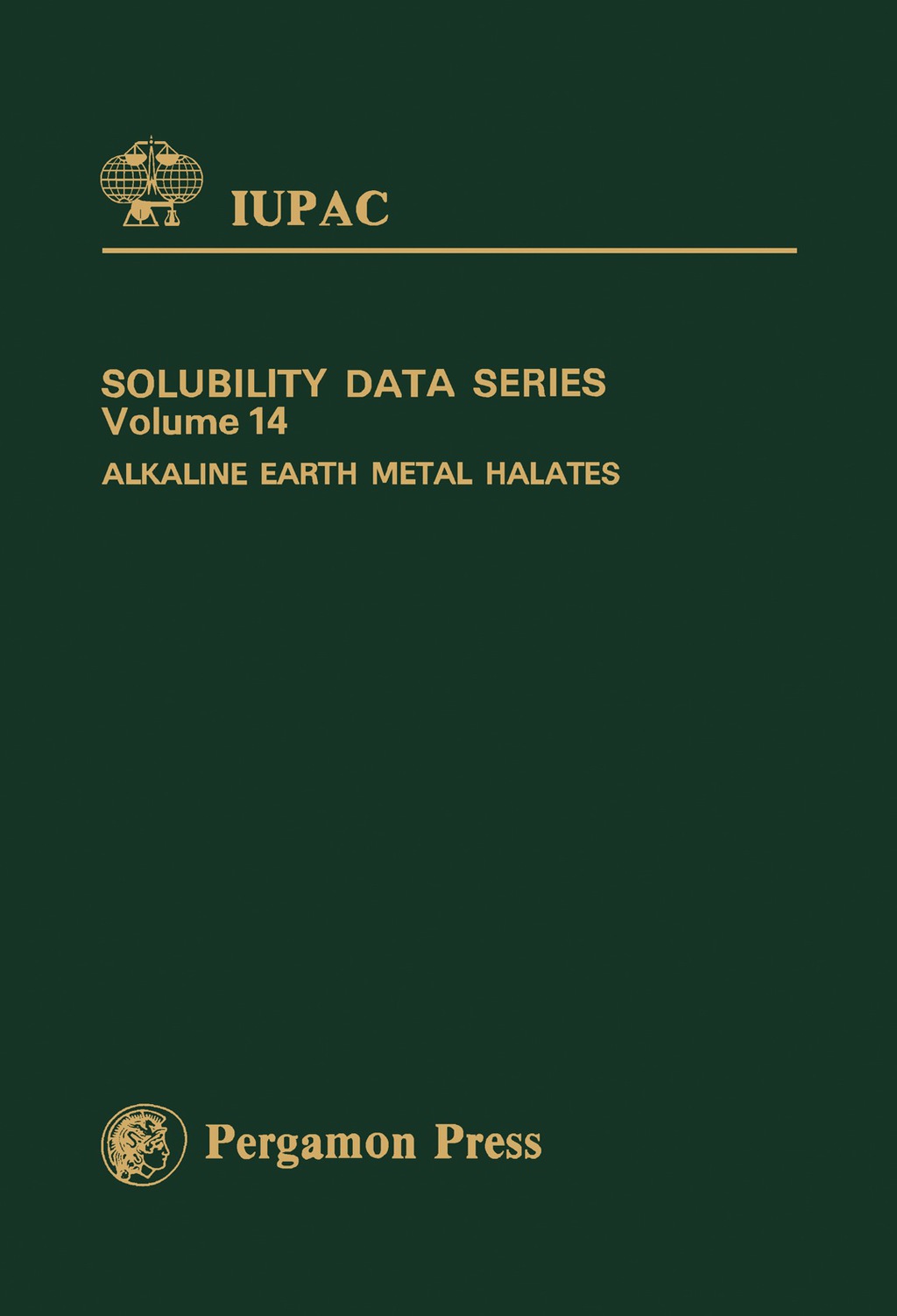Alkaline Earth Metal Halates  â€“ PDF/EPUB Version Downloadable
