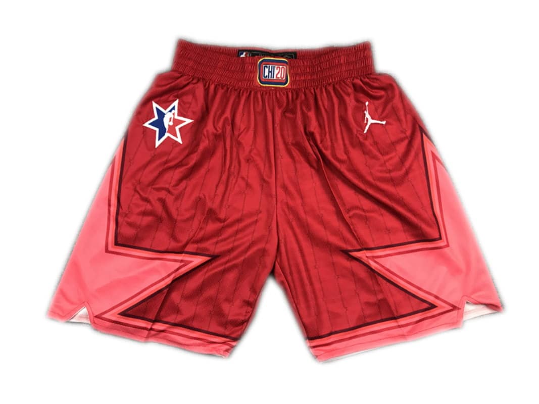 All Star Game 2020 Basketball Shorts Red - Basketball Shorts Store