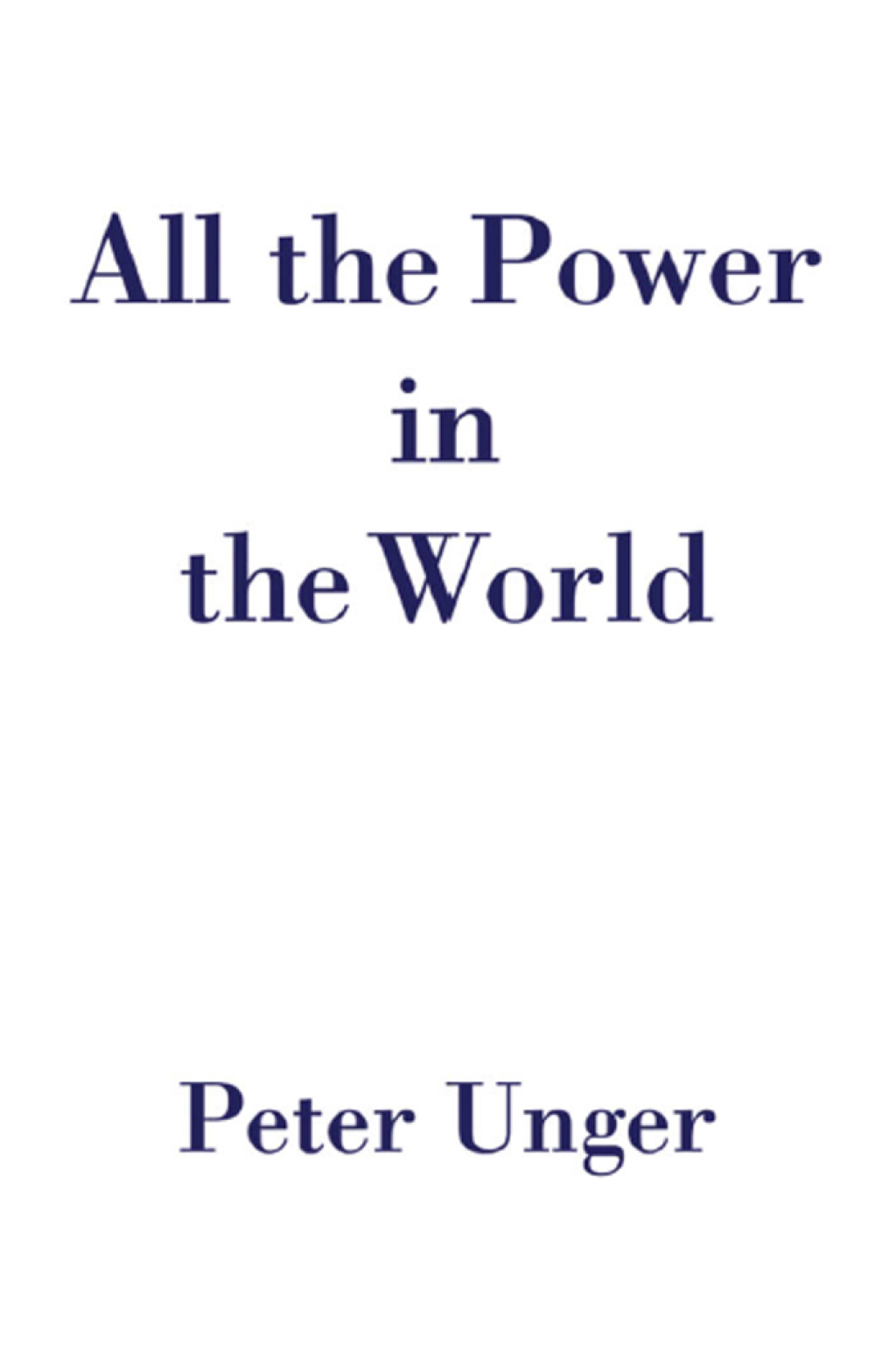 All the Power in the World  â€“ PDF/EPUB Version Downloadable