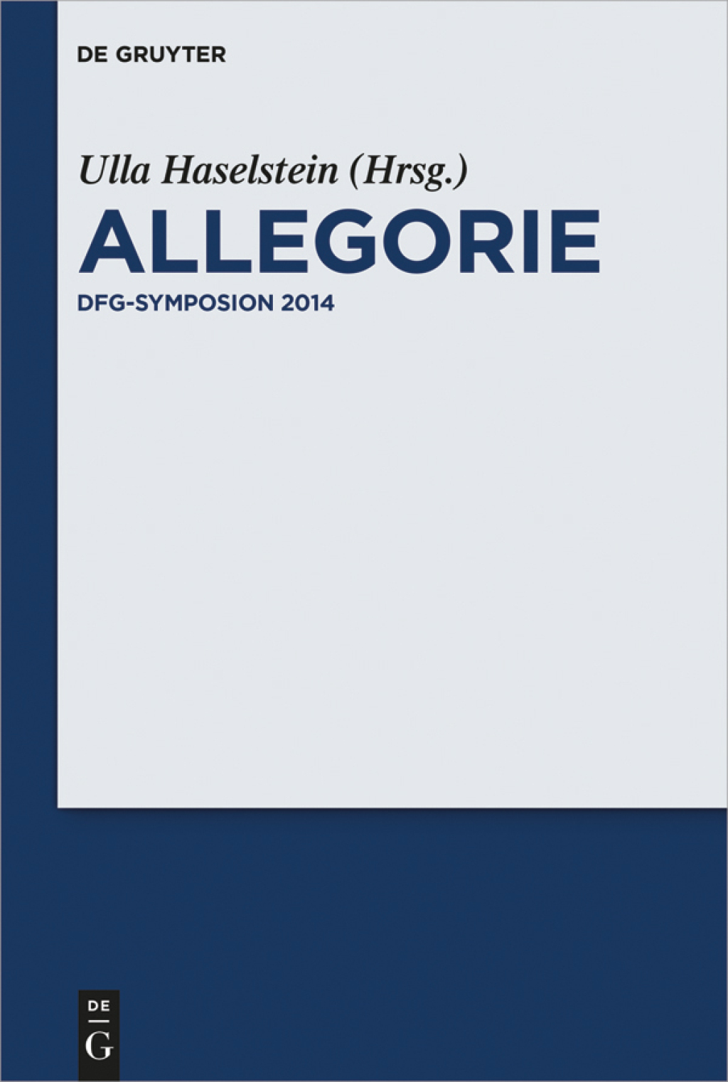 Allegorie DFG-Symposion 2014 1st Edition â€“ PDF/EPUB Version Downloadable