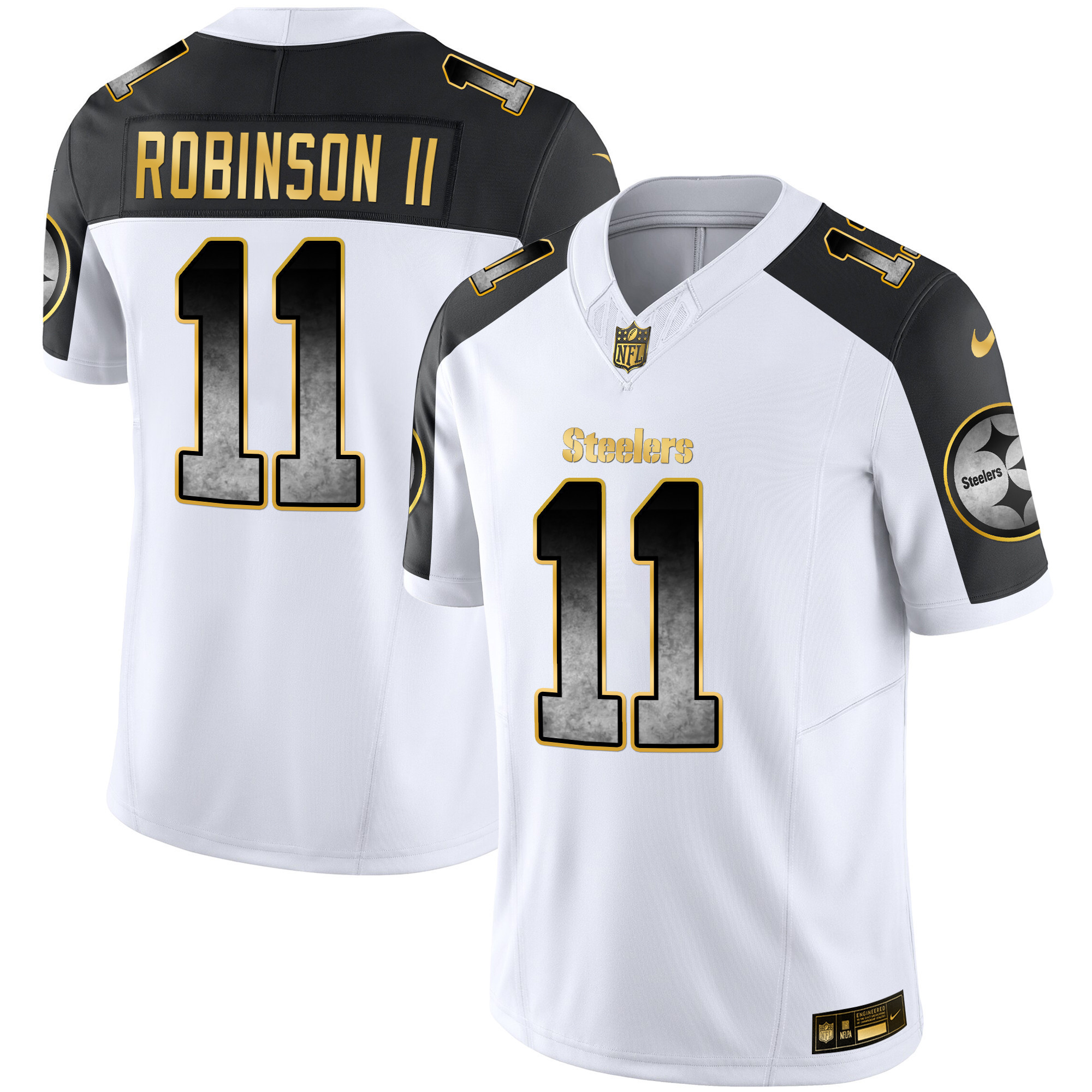 Allen Robinson II Men's Pittsburgh Steelers Arch Smoke Vapor Inverted Jersey - All Stitched