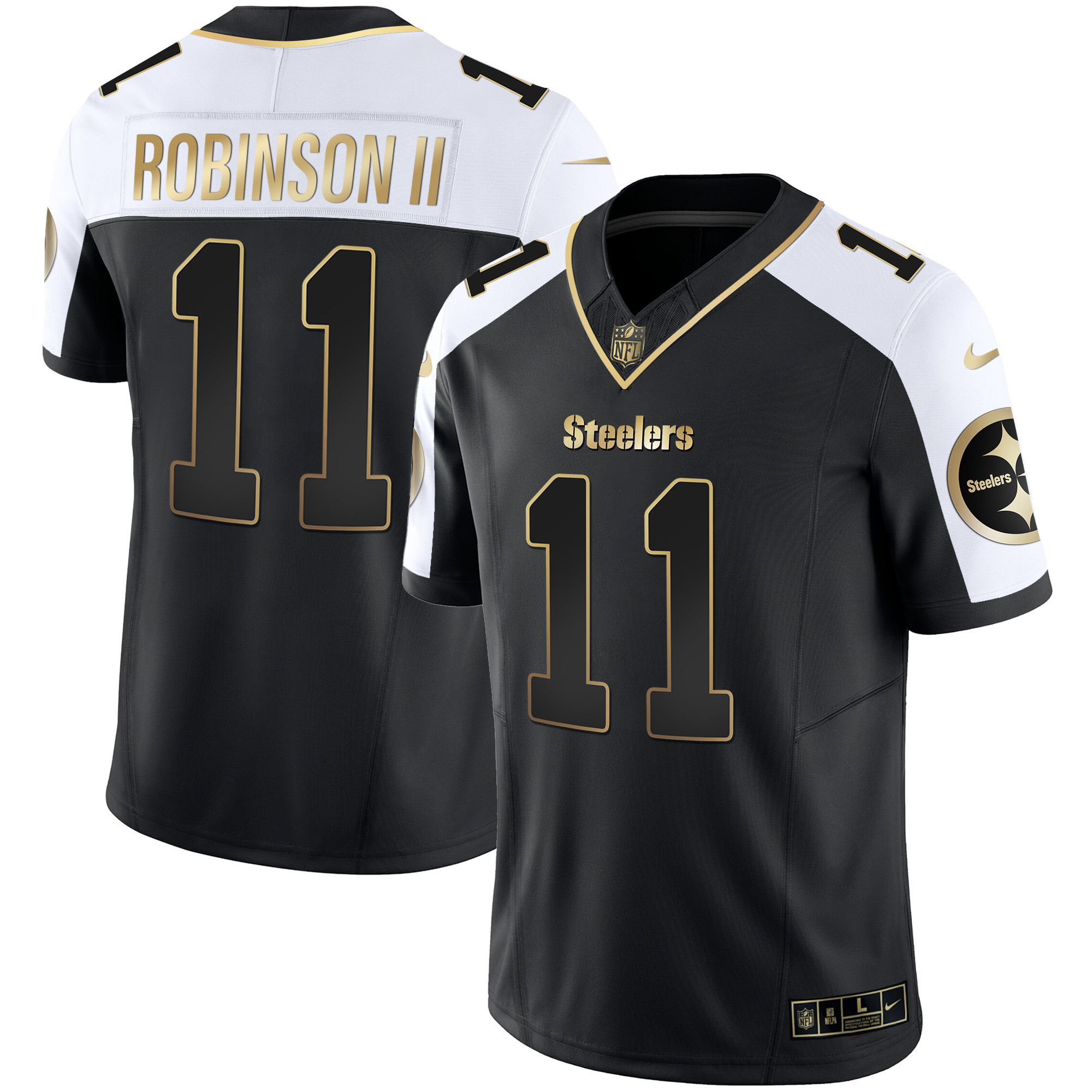 Allen Robinson II Men's Pittsburgh Steelers Gold Vapor Alternate Jersey - All Stitched