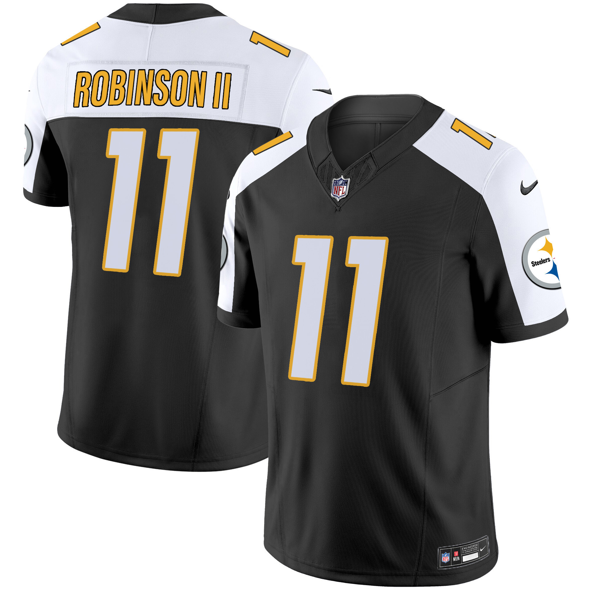 Allen Robinson II Men's Pittsburgh Steelers Vapor Limited Black Alternate Jersey - All Stitched