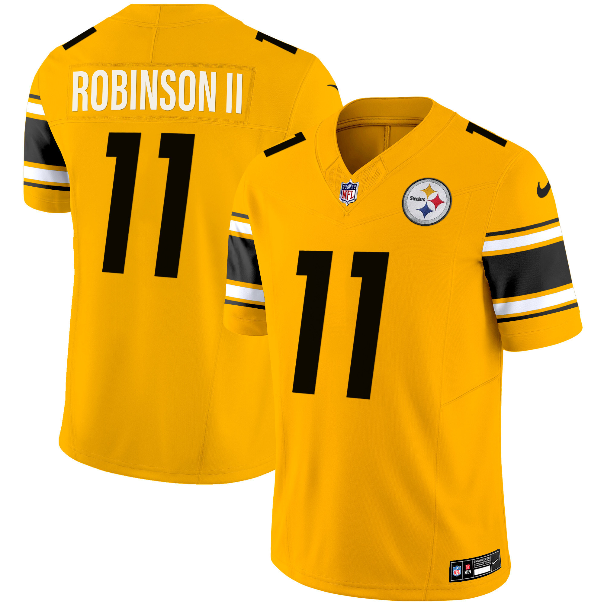 Allen Robinson II Men's Pittsburgh Steelers Vapor Limited Gold Jersey - All Stitched