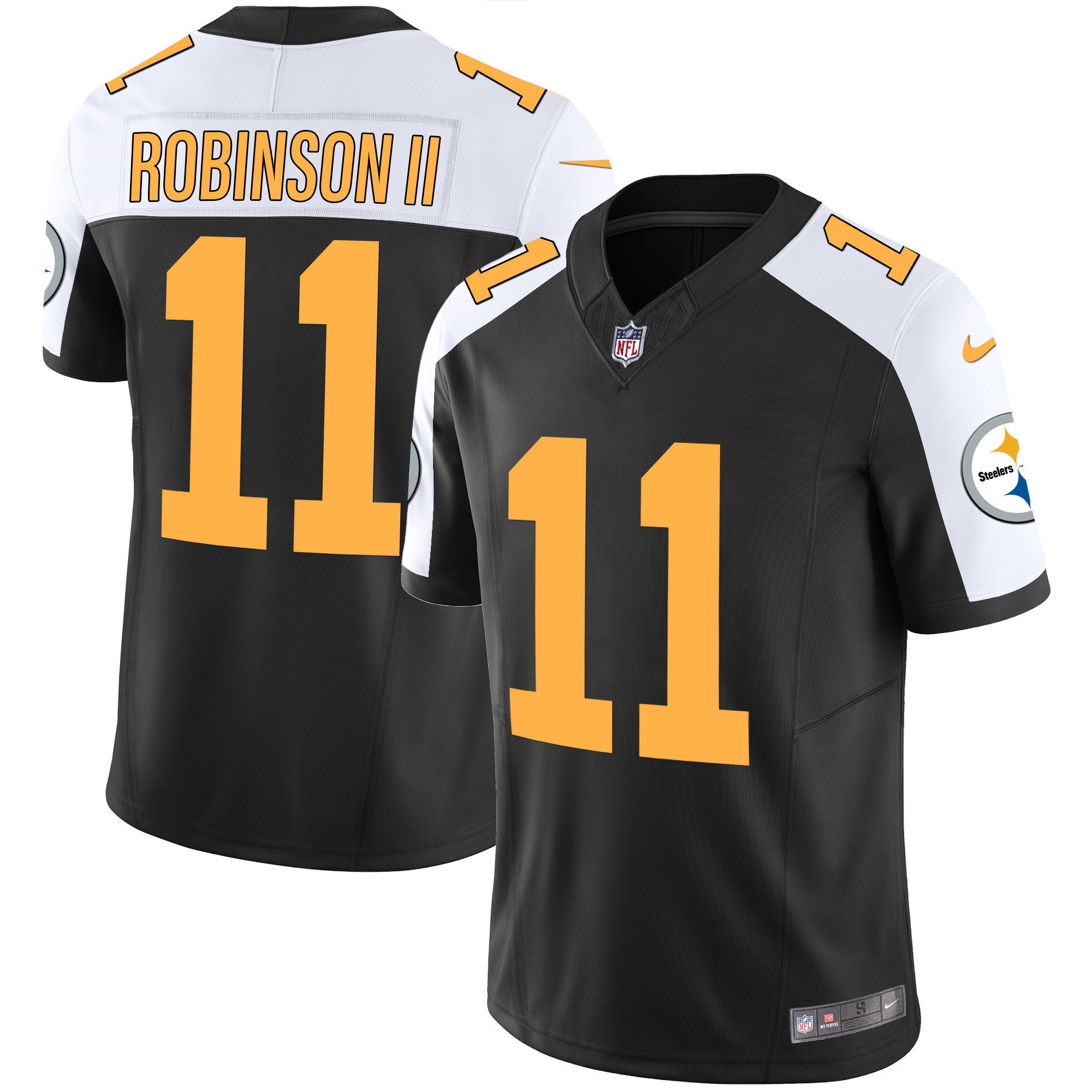 Allen Robinson II Men's Pittsburgh Steelers Vapor Limited Rush Alternate Jersey - All Stitched