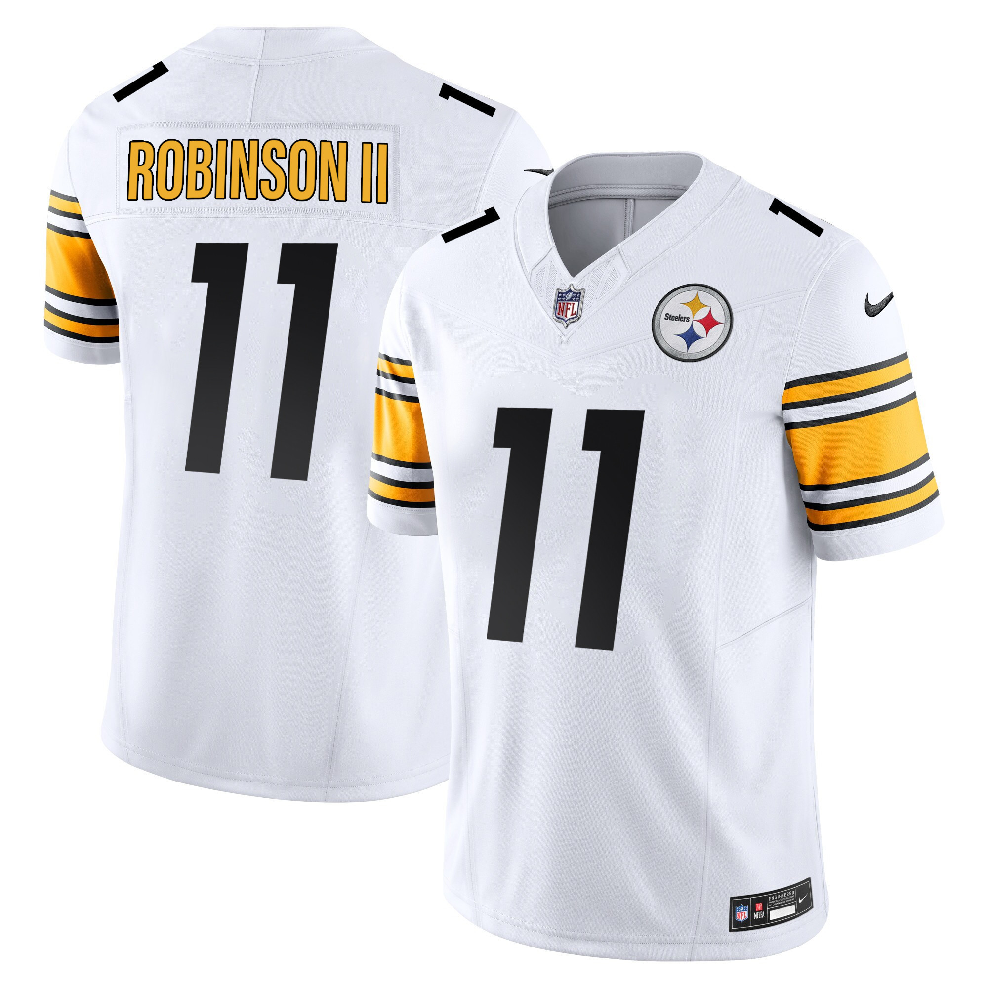 Allen Robinson II Men's Pittsburgh Steelers Vapor Limited White Jersey - All Stitched