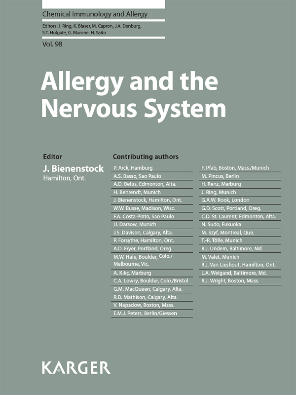 Allergy and the Nervous System 1st Edition â€“ PDF/EPUB Version Downloadable