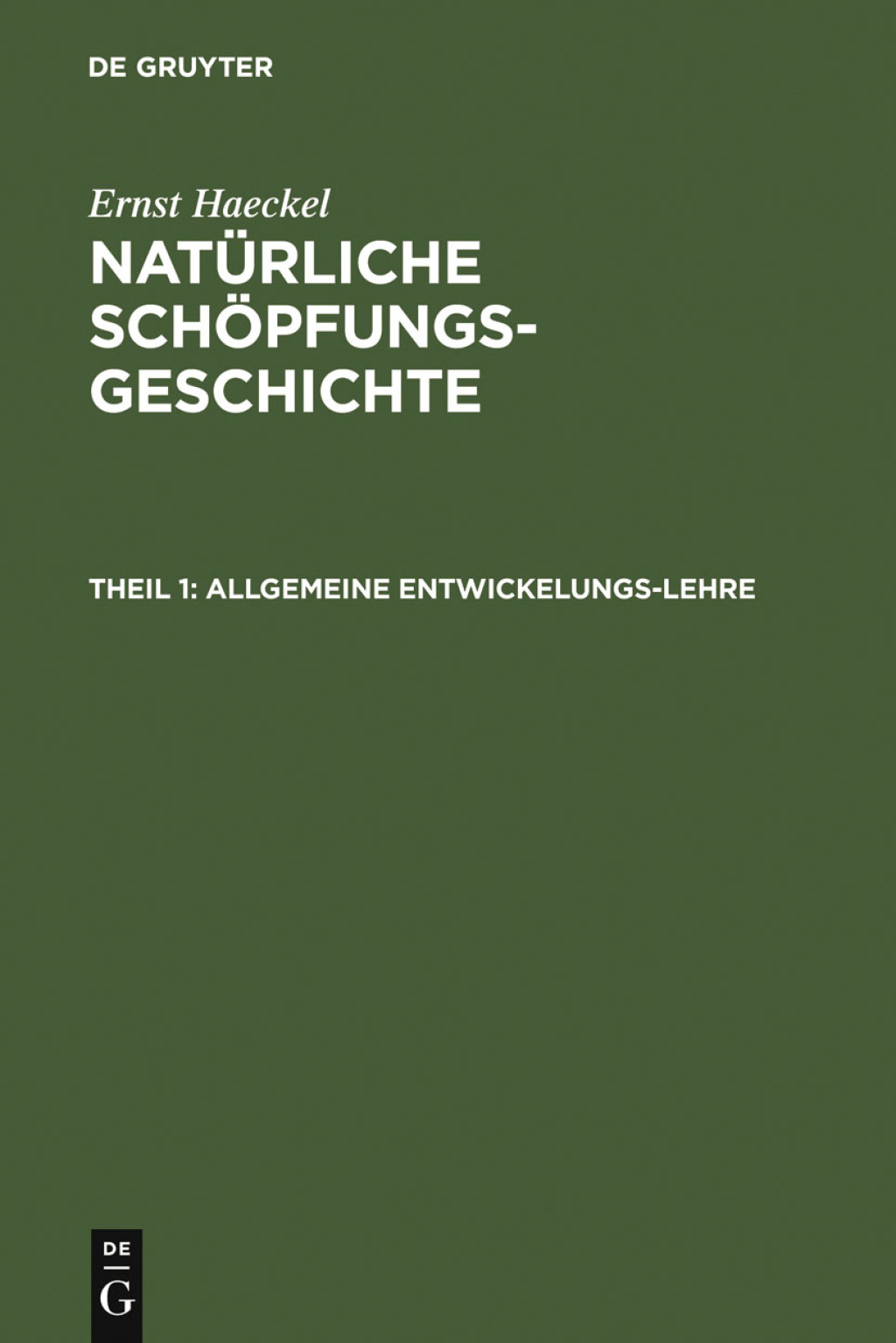 Allgemeine Entwickelungs-Lehre (Transformismus und Darwinismus) 9th Edition â€“ PDF/EPUB Version Downloadable