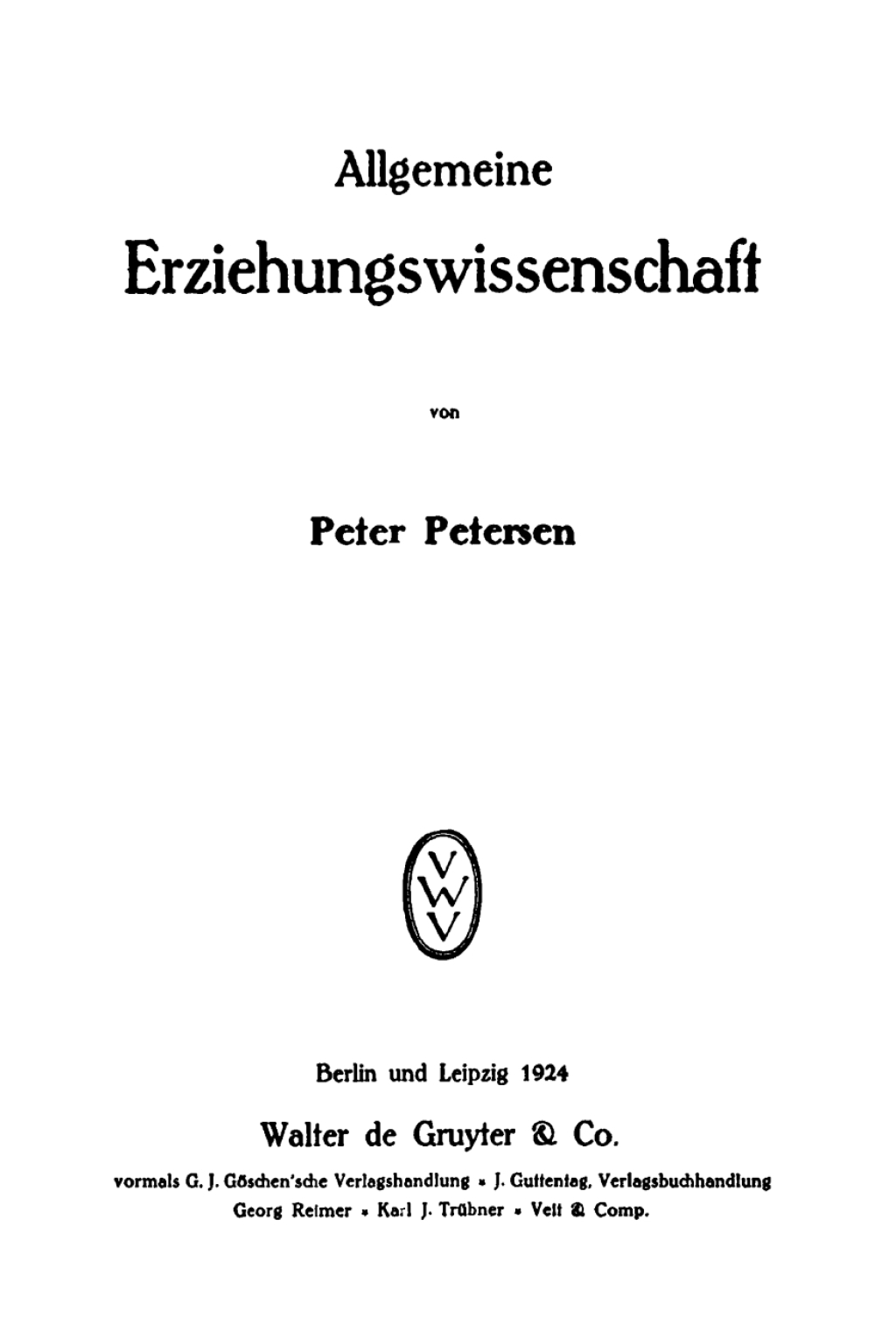 Allgemeine Erziehungswissenschaft 1st Edition â€“ PDF/EPUB Version Downloadable