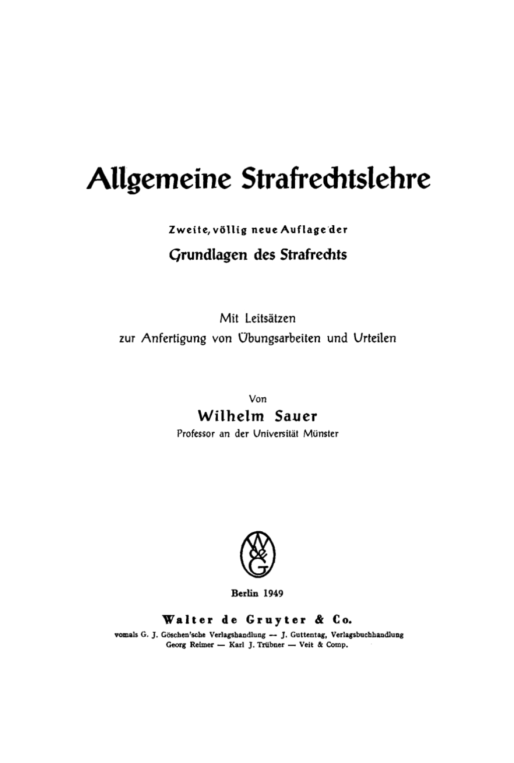 Allgemeine Strafrechtslehre 2nd Edition â€“ PDF/EPUB Version Downloadable