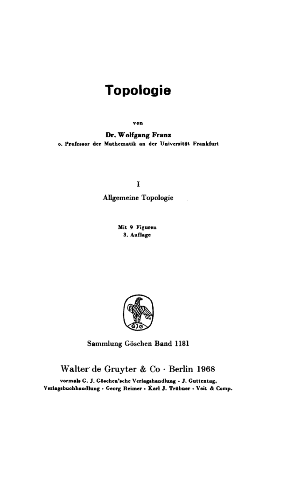 Allgemeine Topologie 3rd Edition â€“ PDF/EPUB Version Downloadable
