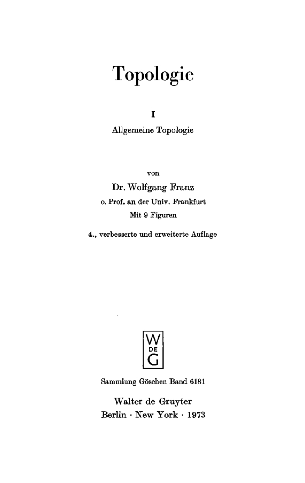 Allgemeine Topologie 4th Edition â€“ PDF/EPUB Version Downloadable