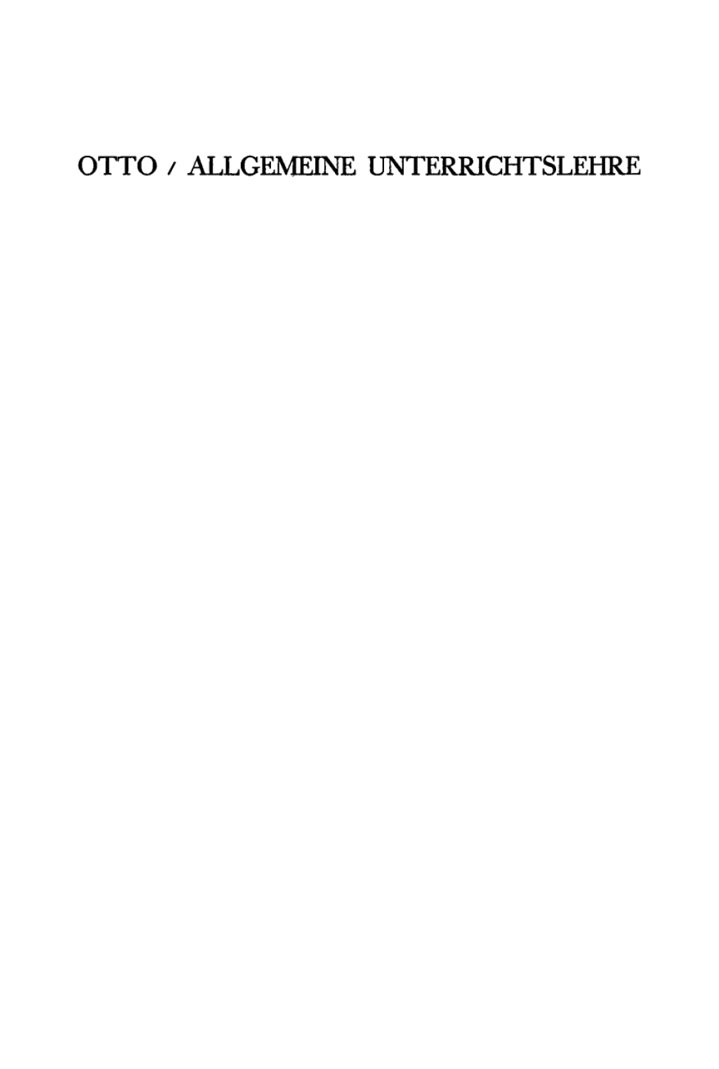Allgemeine Unterrichtslehre 1st Edition â€“ PDF/EPUB Version Downloadable