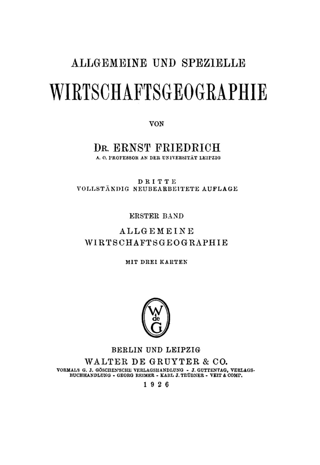 Allgemeine Wirtschaftsgeographie 3rd Edition â€“ PDF/EPUB Version Downloadable