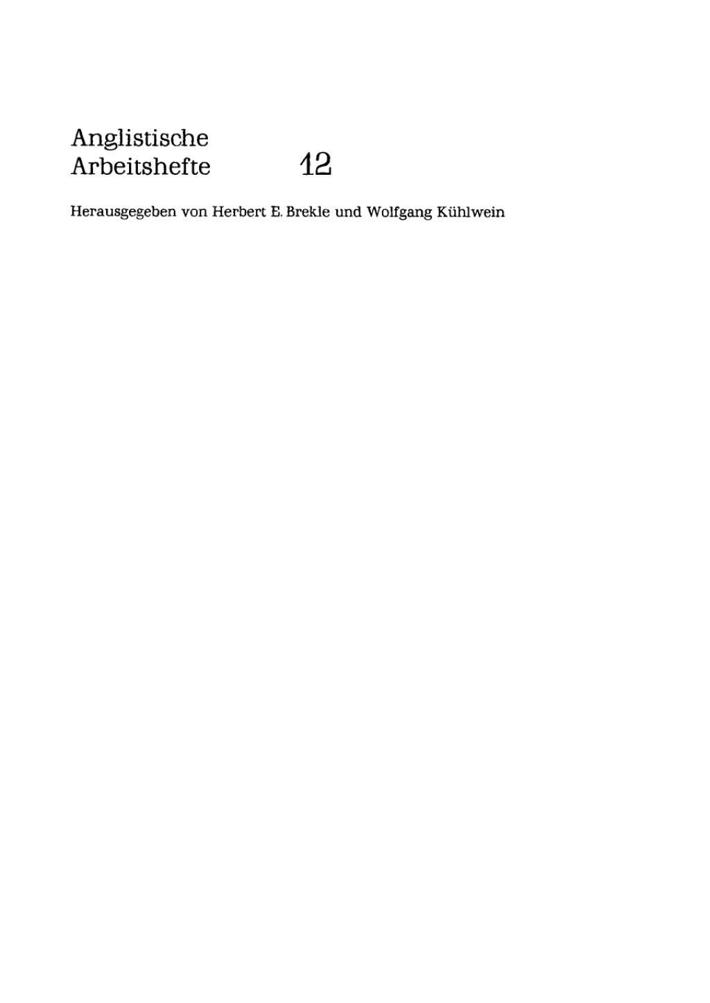 Altenglisch Eine EinfÃ¼hrung 1st Edition â€“ PDF/EPUB Version Downloadable