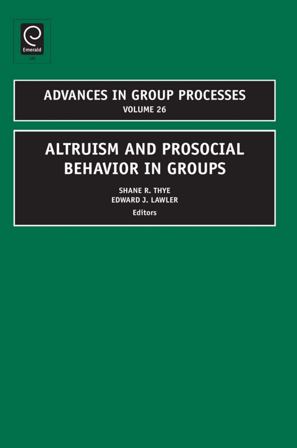 Altruism and Prosocial Behavior in Groups â€“ PDF/EPUB Version Downloadable