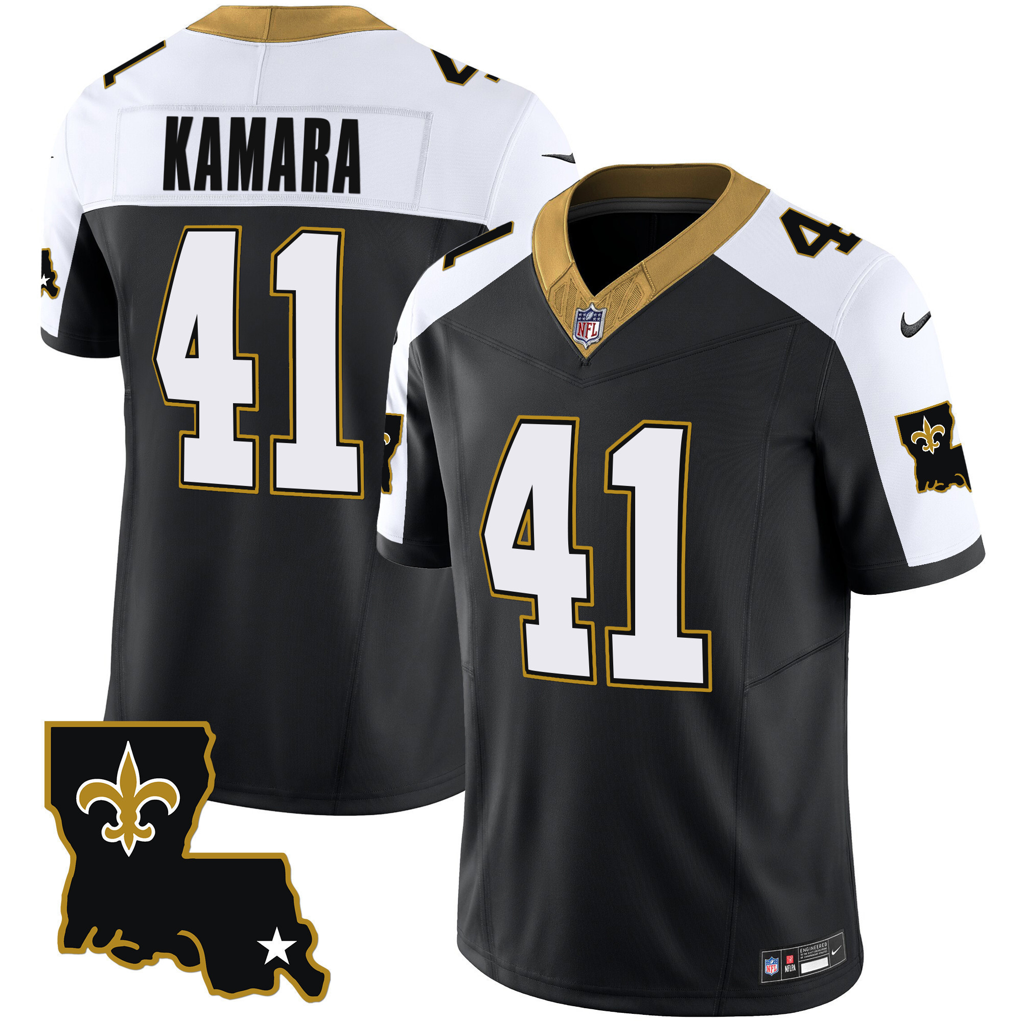 Alvin Kamara Men's New Orleans Saints 1987 Legacy Vapor Alternate Jersey - All Stitched