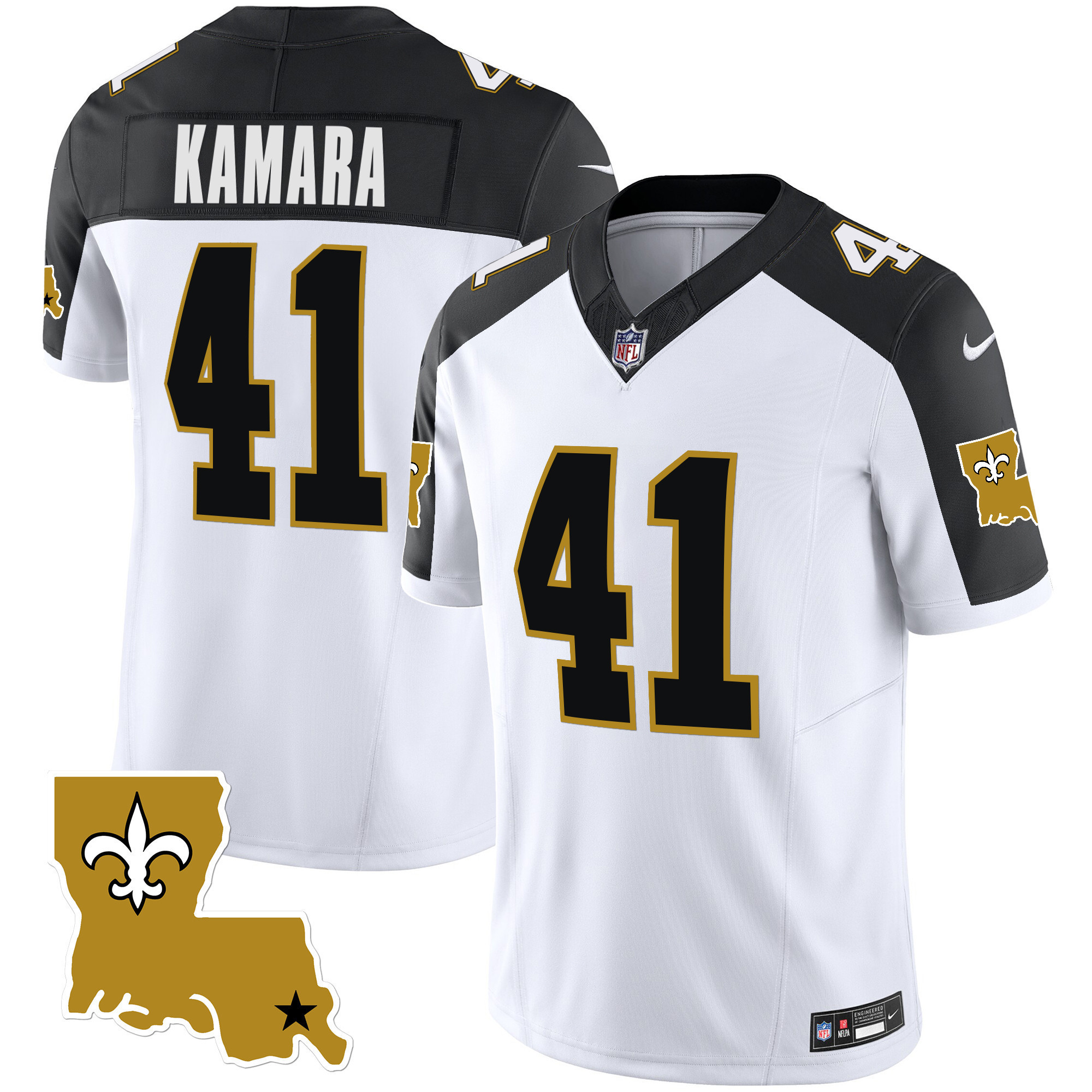 Alvin Kamara Men's New Orleans Saints 1987 Legacy Vapor Inverted Jersey - All Stitched