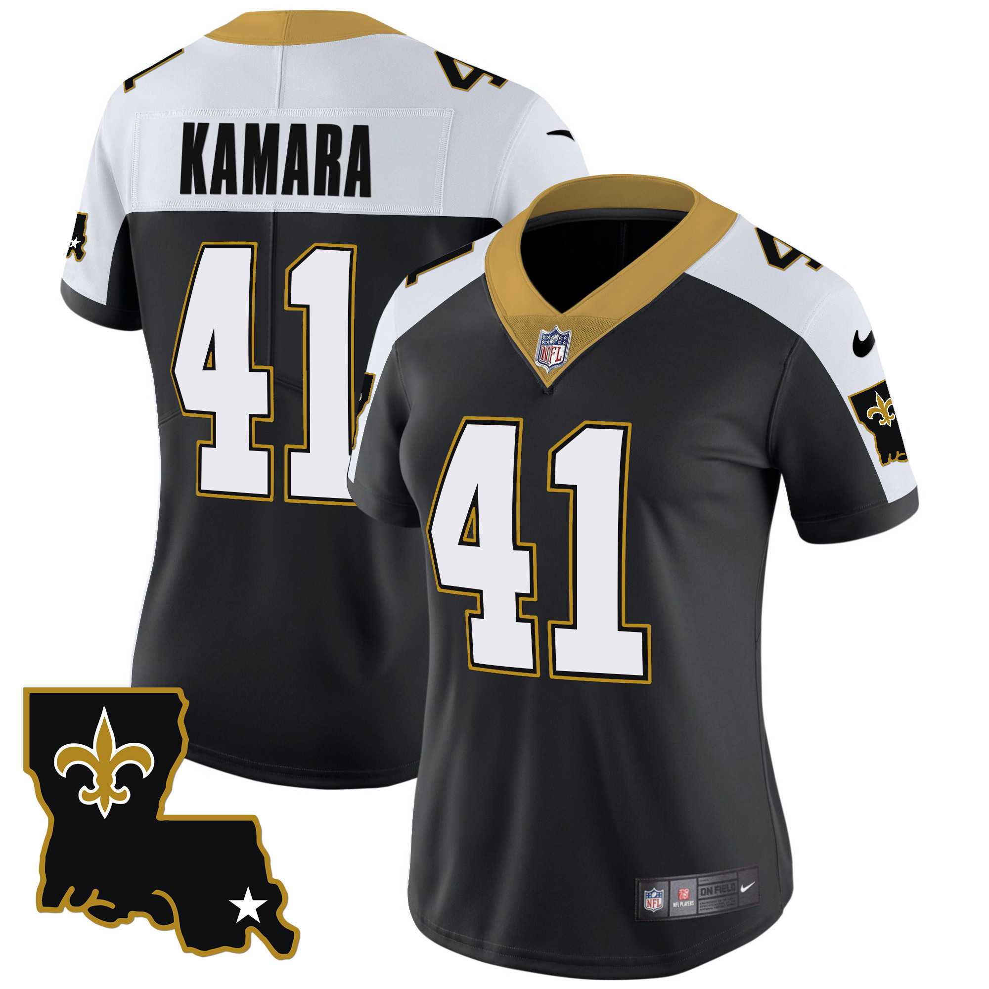 Alvin Kamara Women's New Orleans Saints 1987 Legacy Vapor Alternate Jersey - All Stitched