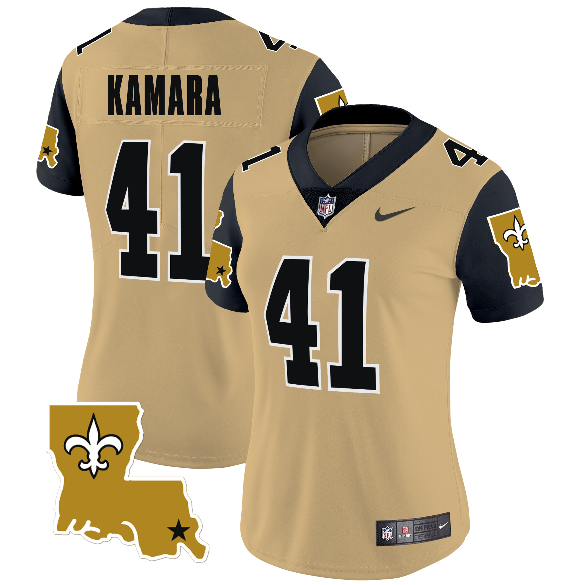 Alvin Kamara Women's New Orleans Saints 1987 Legacy Vapor Limited Gold Jersey - All Stitched