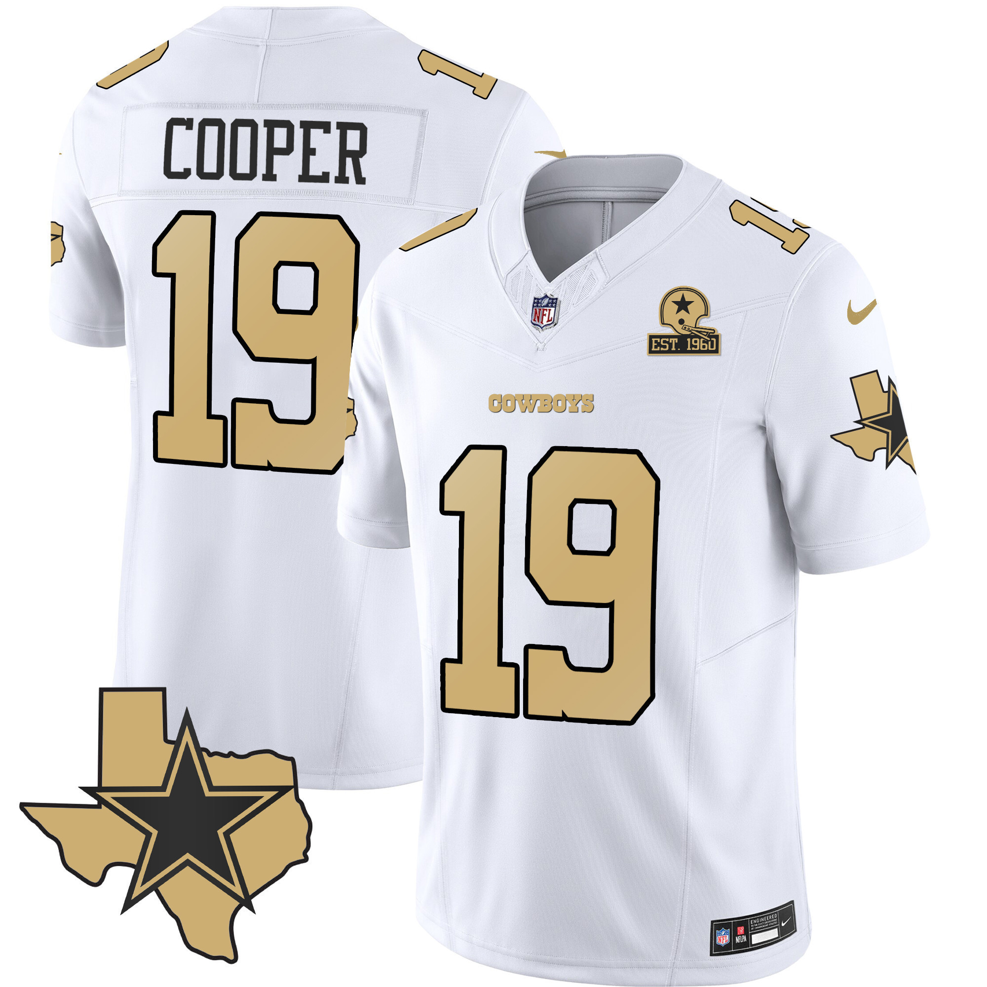Amari Cooper Men's Dallas Cowboys Special Vapor Limited White Jersey - All Stitched