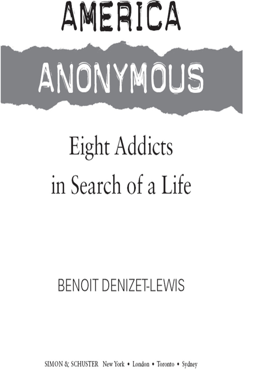 America Anonymous Eight Addicts in Search of a Life - (PDF/EPUB Version)