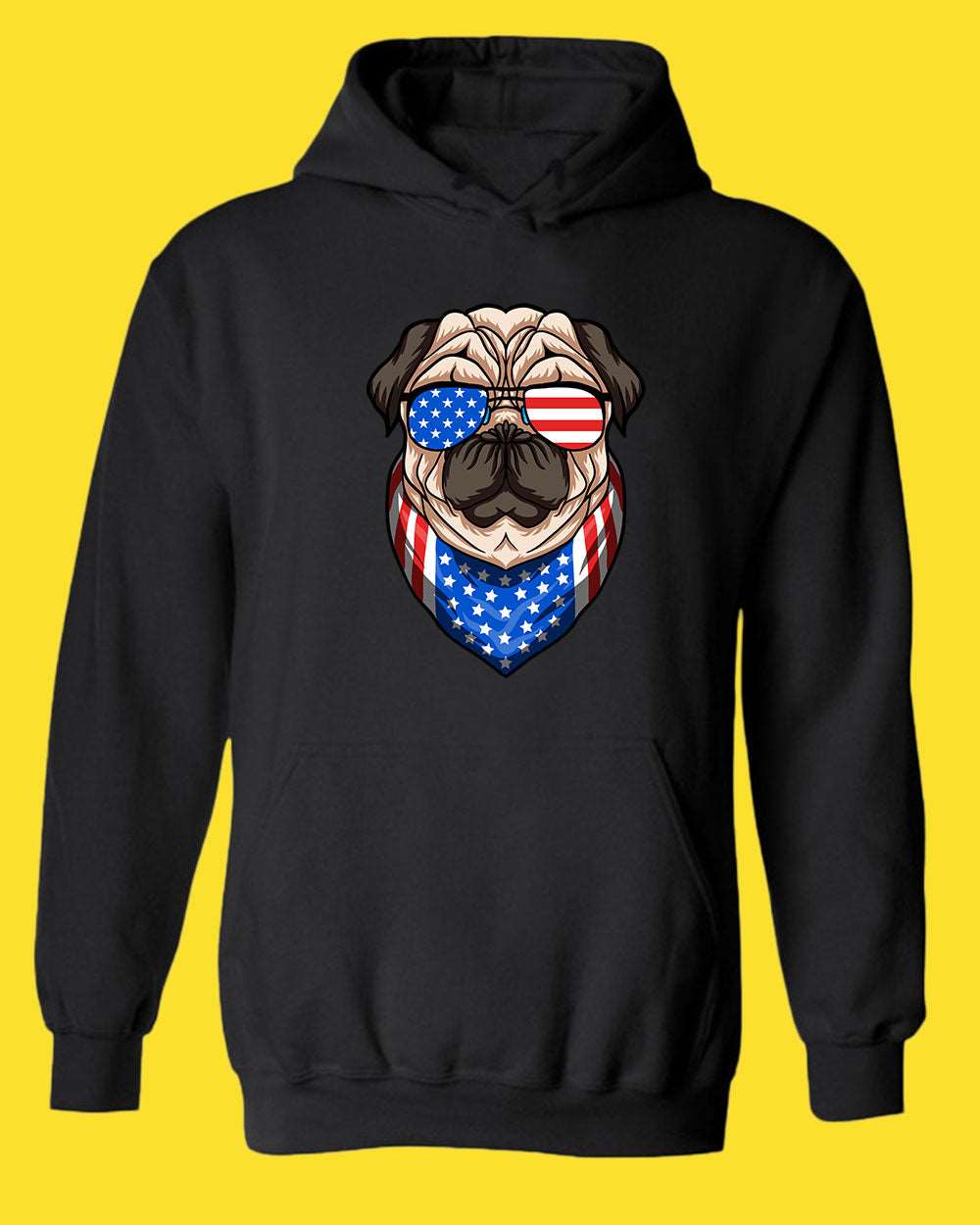 American hoodie USA Flag with Dog hoodie