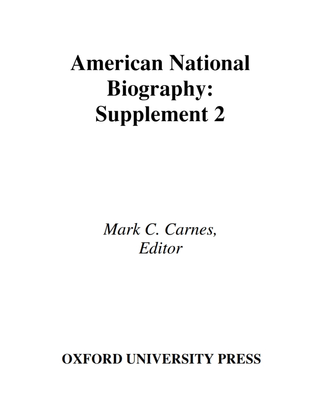 American National Biography 1st Edition â€“ PDF/EPUB Version Downloadable