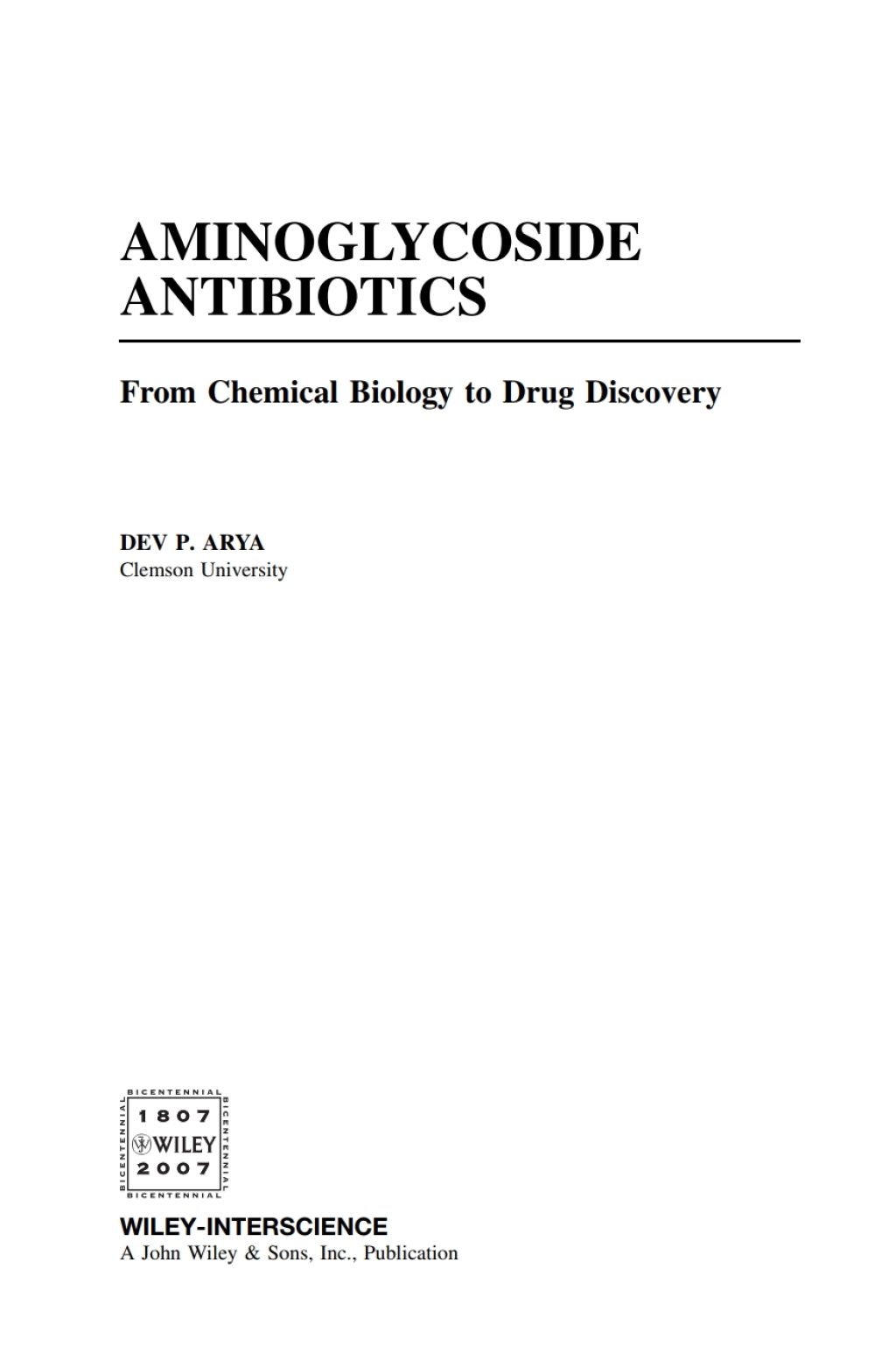 Aminoglycoside Antibiotics From Chemical Biology to Drug Discovery 1st Edition â€“ PDF/EPUB Version Downloadable