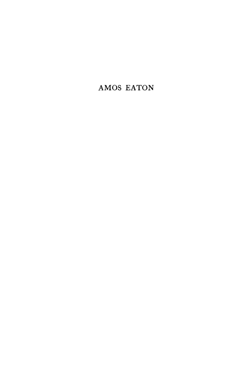 Amos Eaton Scientist and Educator  â€“ PDF/EPUB Version Downloadable