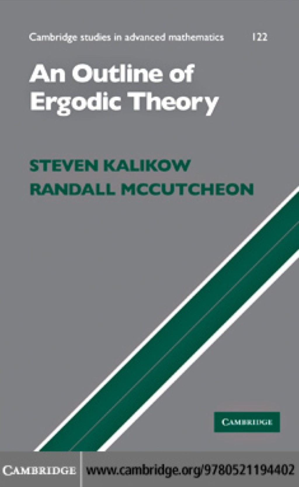 An Outline of Ergodic Theory 1st Edition â€“ PDF/EPUB Version Downloadable