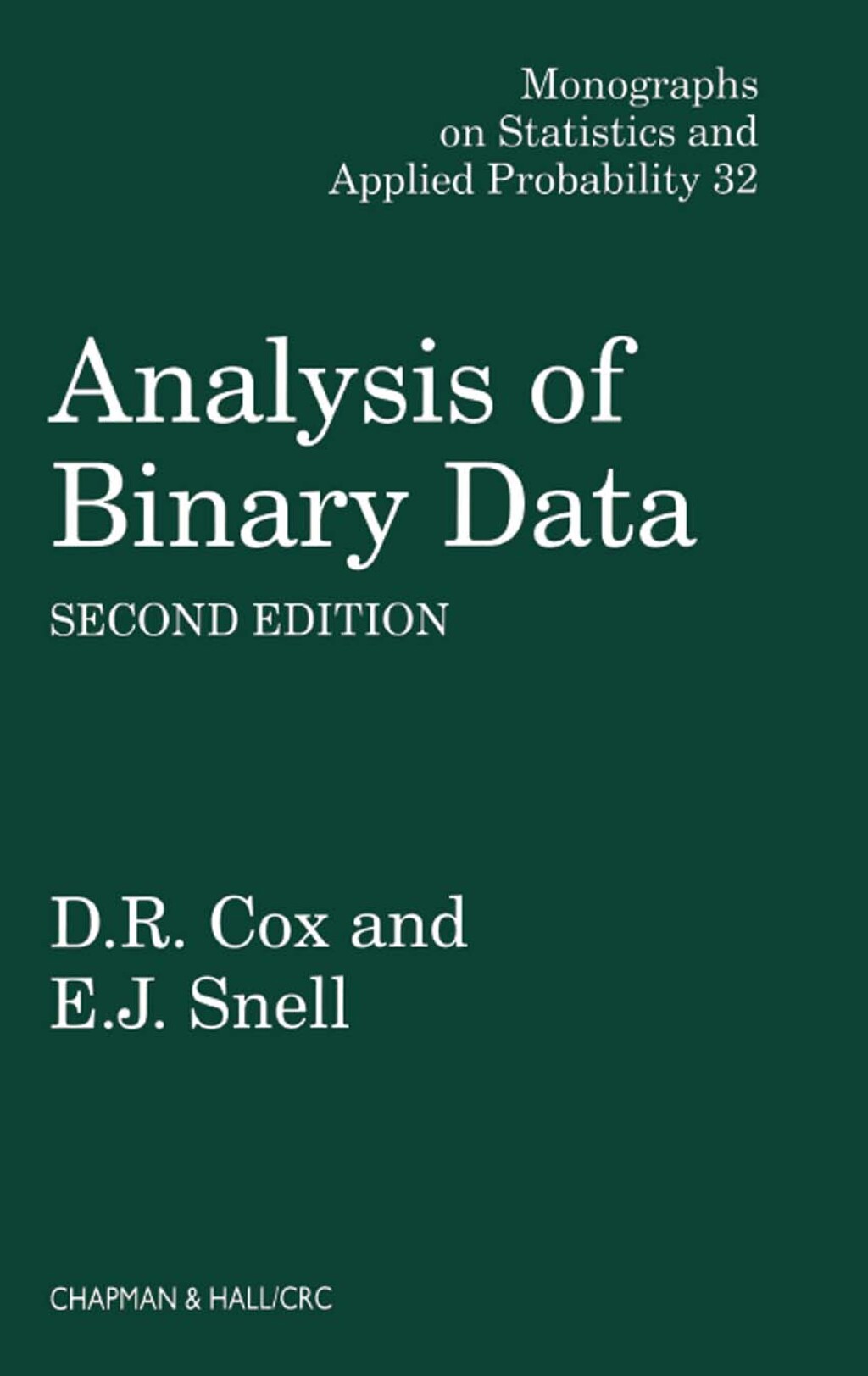 Analysis of Binary Data 2nd Edition â€“ PDF/EPUB Version Downloadable