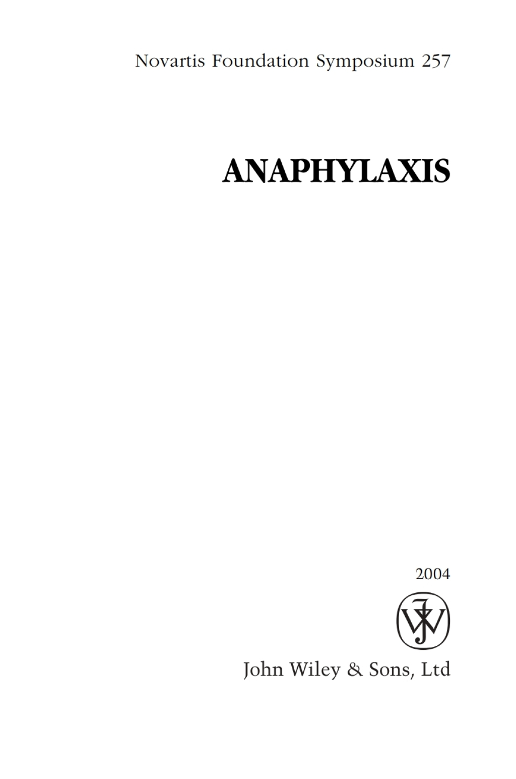 Anaphylaxis 1st Edition â€“ PDF/EPUB Version Downloadable