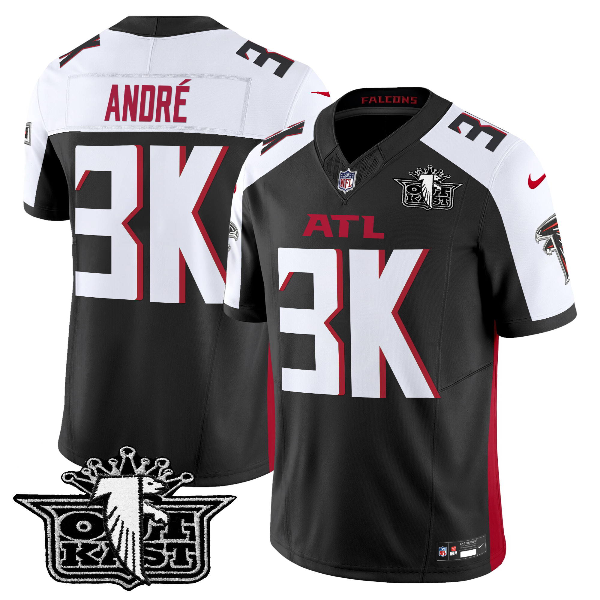 AndrÃƒÂ© Men's Outkast x Atlanta Falcons 2024 Vapor Limited Black Alternate Jersey - All Stitched