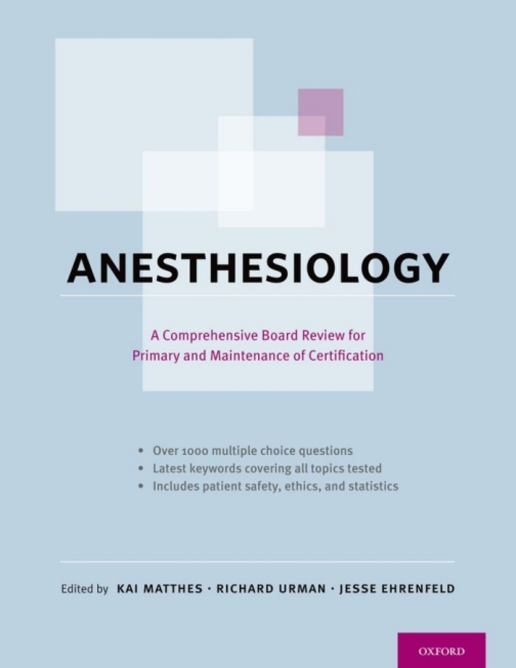 Anesthesiology A Comprehensive Board Review for Primary and Maintenance of Certification 1st Edition â€“ PDF/EPUB Version Downloadable