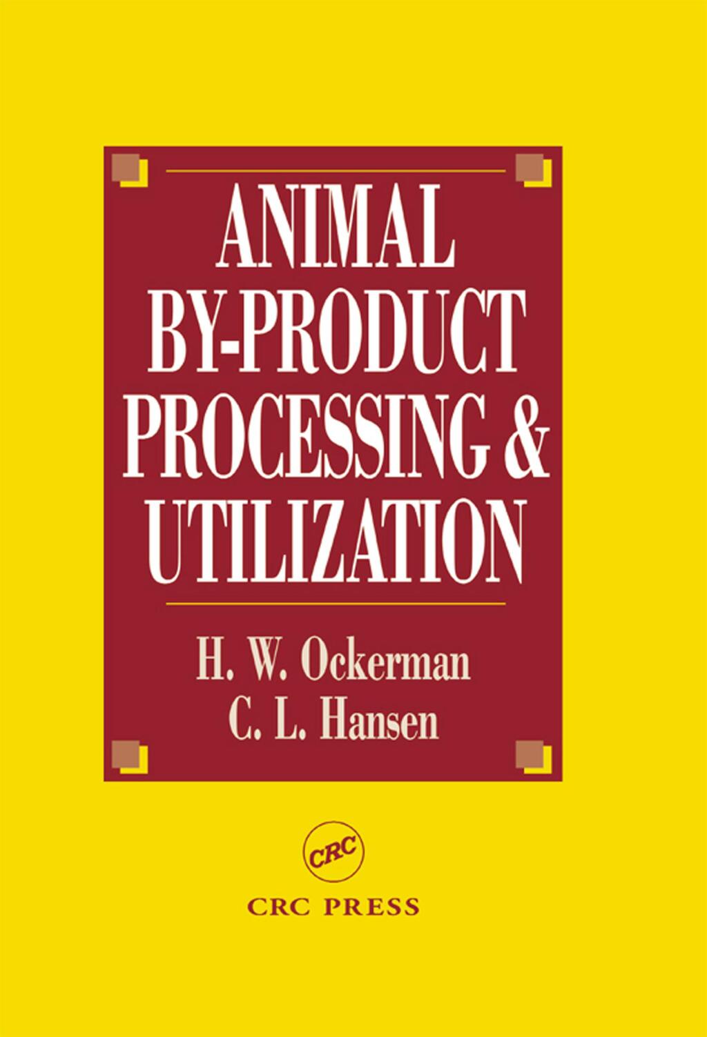 Animal By-Product Processing & Utilization 1st Edition â€“ PDF/EPUB Version Downloadable