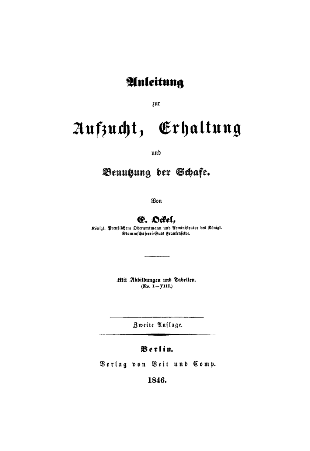 Anleitung zur Aufzucht, Erhaltung und Benutzung der Schafe 1st Edition â€“ PDF/EPUB Version Downloadable