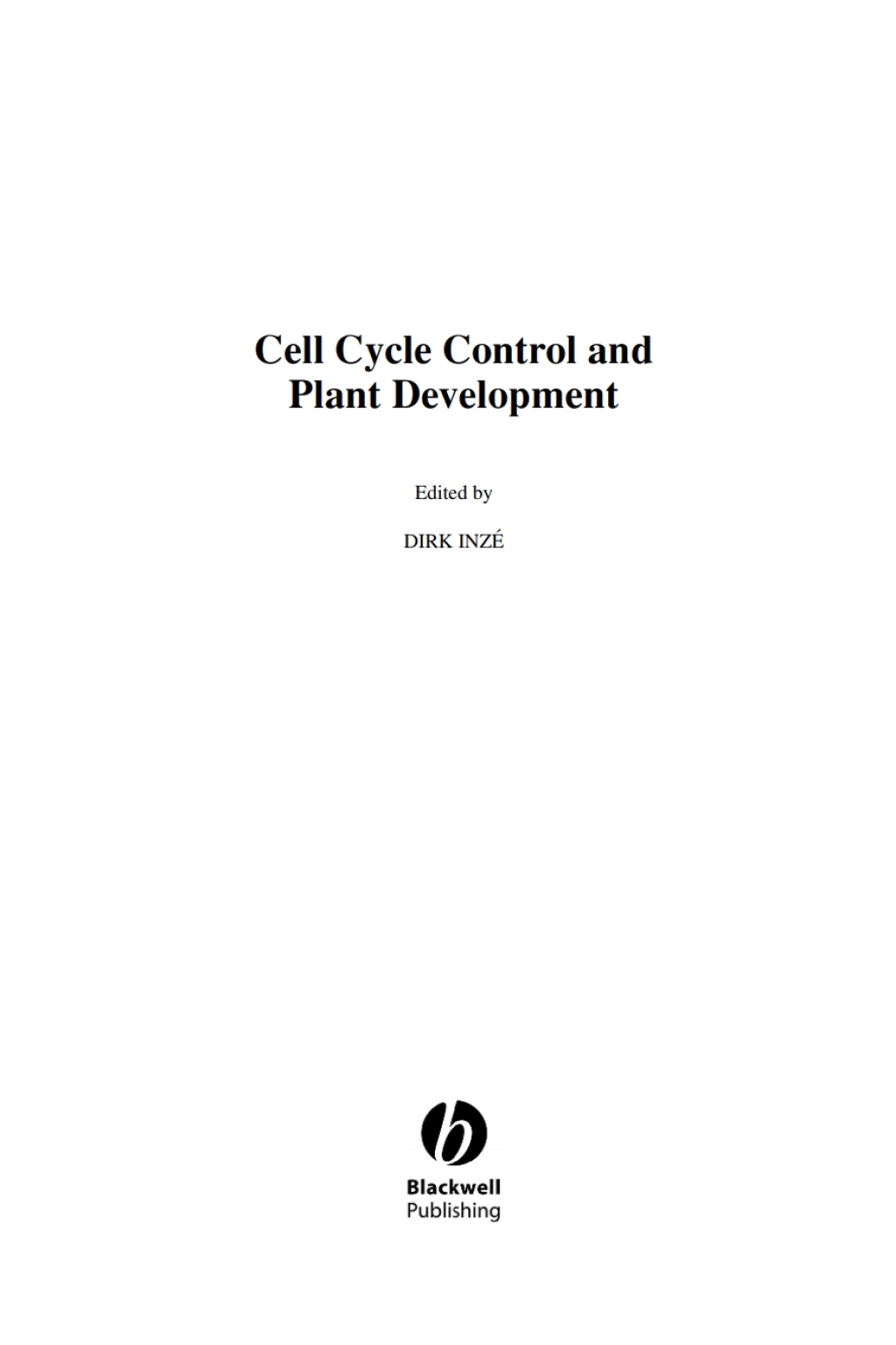 Annual Plant Reviews, Cell Cycle Control and Plant Development 1st Edition â€“ PDF/EPUB Version Downloadable
