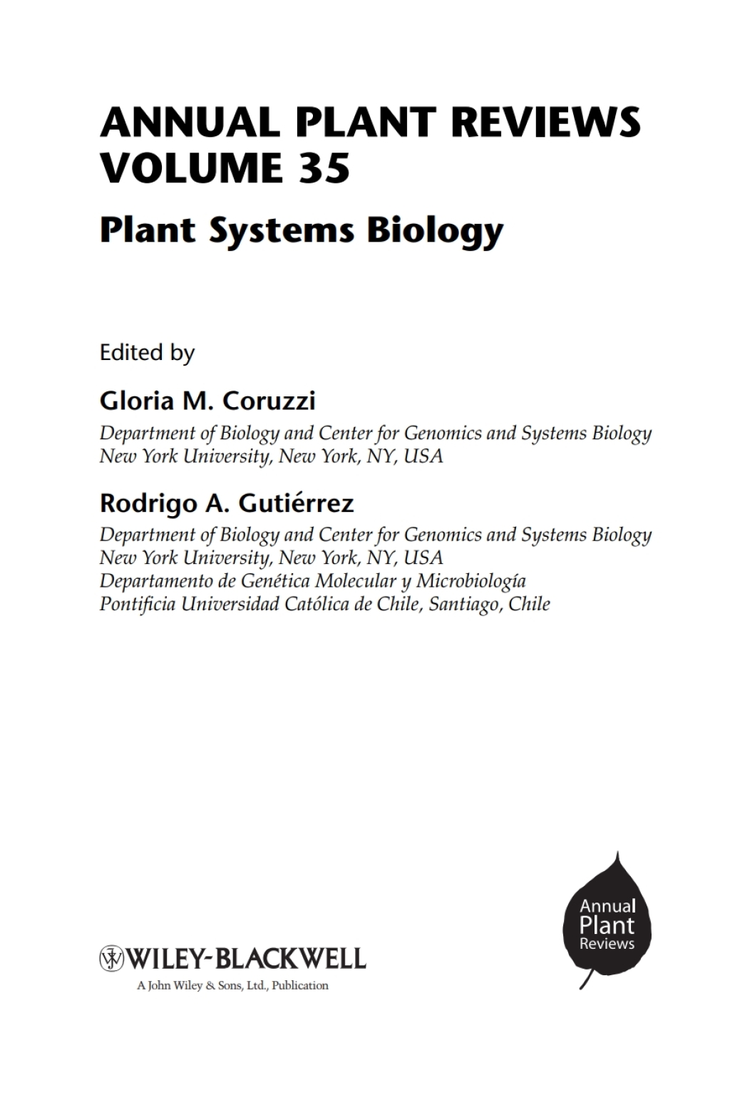 Annual Plant Reviews, Plant Systems Biology 1st Edition â€“ PDF/EPUB Version Downloadable