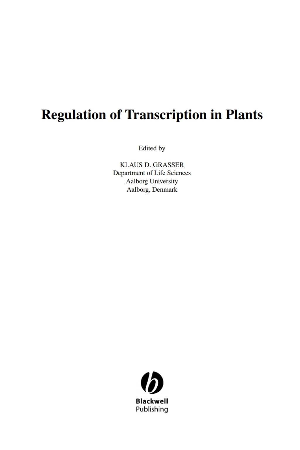 Annual Plant Reviews, Regulation of Transcription in Plants 1st Edition â€“ PDF/EPUB Version Downloadable
