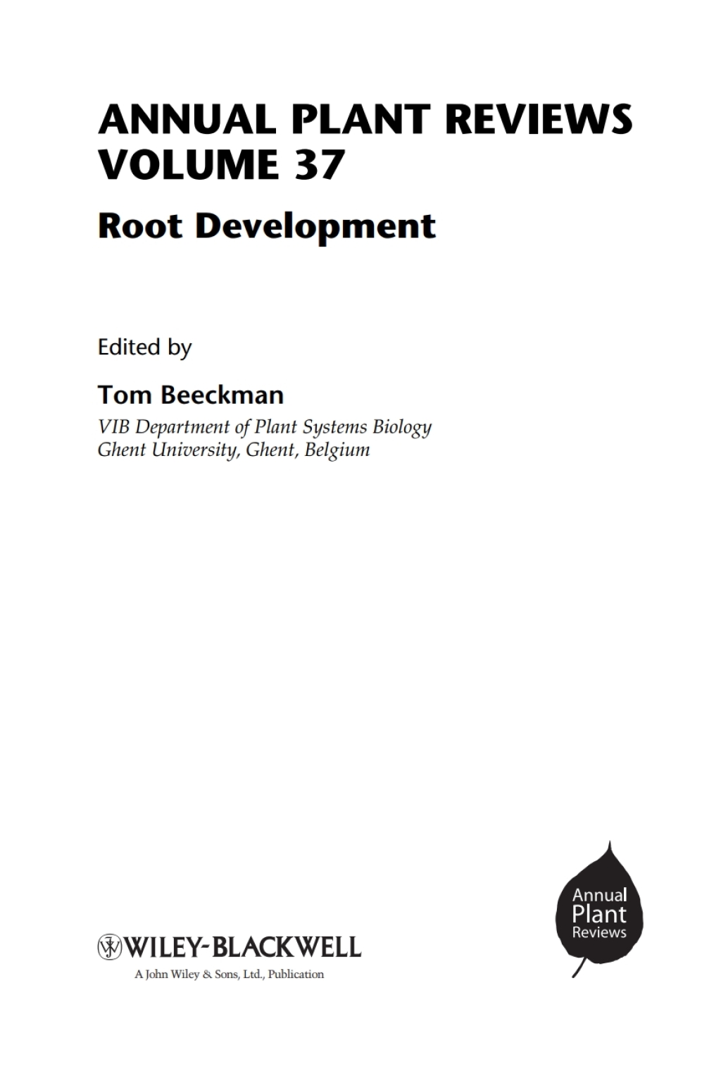 Annual Plant Reviews, Root Development 1st Edition â€“ PDF/EPUB Version Downloadable