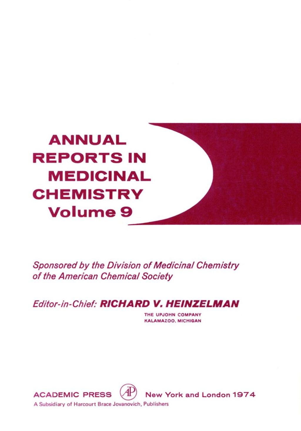 ANNUAL REPORTS IN MED CHEMISTRY V9 PPR  â€“ PDF/EPUB Version Downloadable