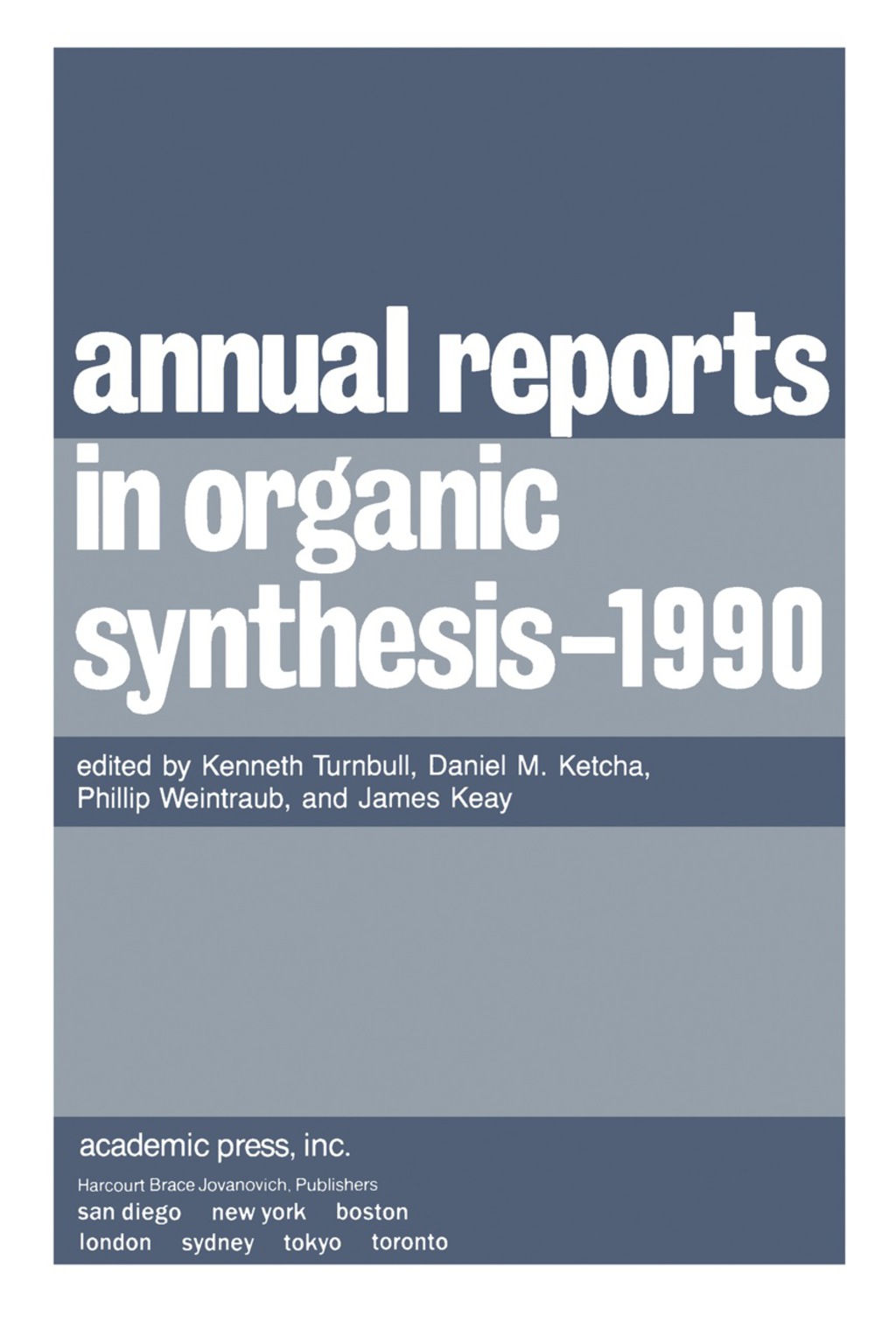 Annual Reports in Organic Synthesis â€“ 1990 Annual Reports in Organic Synthesis  â€“ PDF/EPUB Version Downloadable