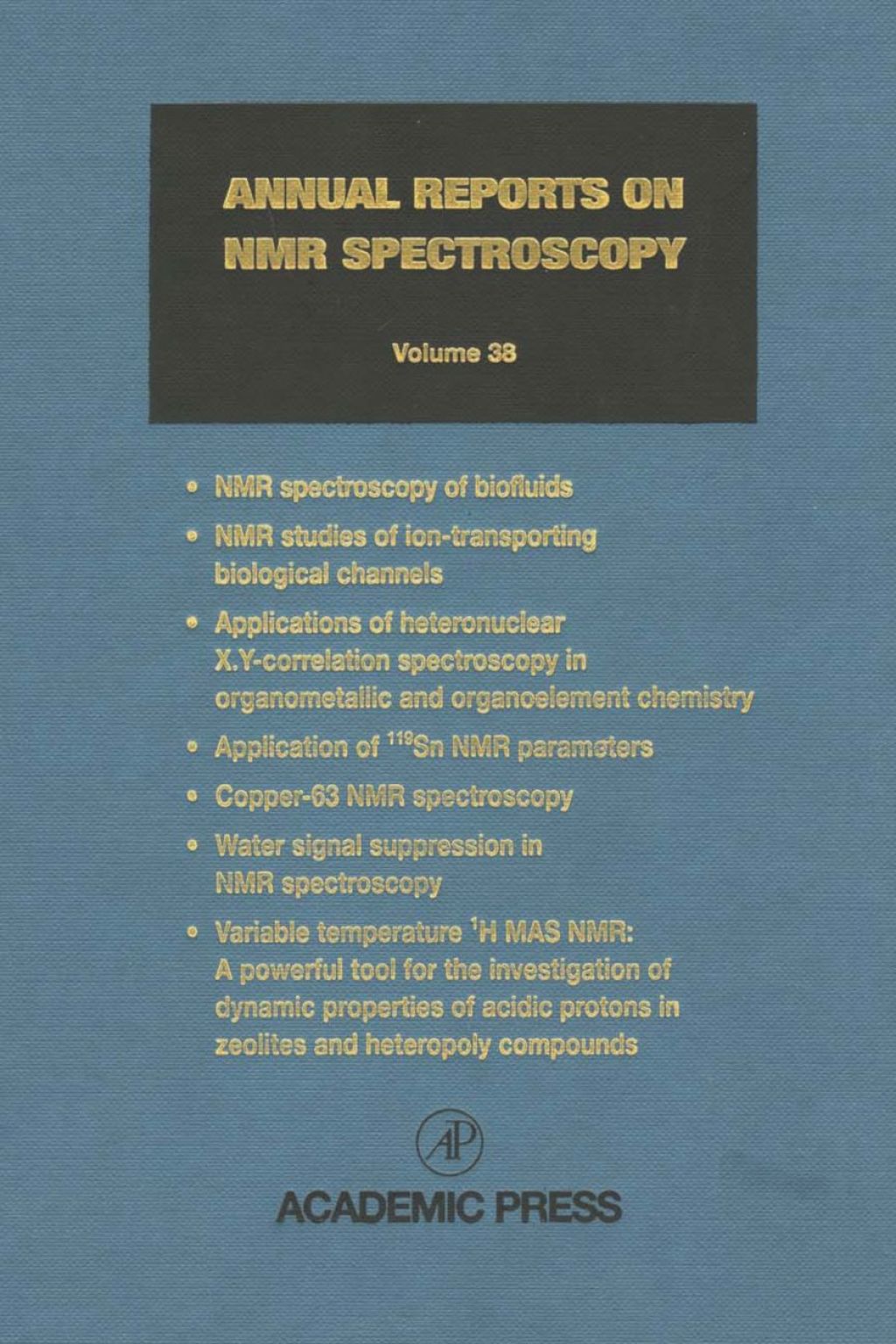 Annual Reports on NMR Spectroscopy â€“ PDF/EPUB Version Downloadable