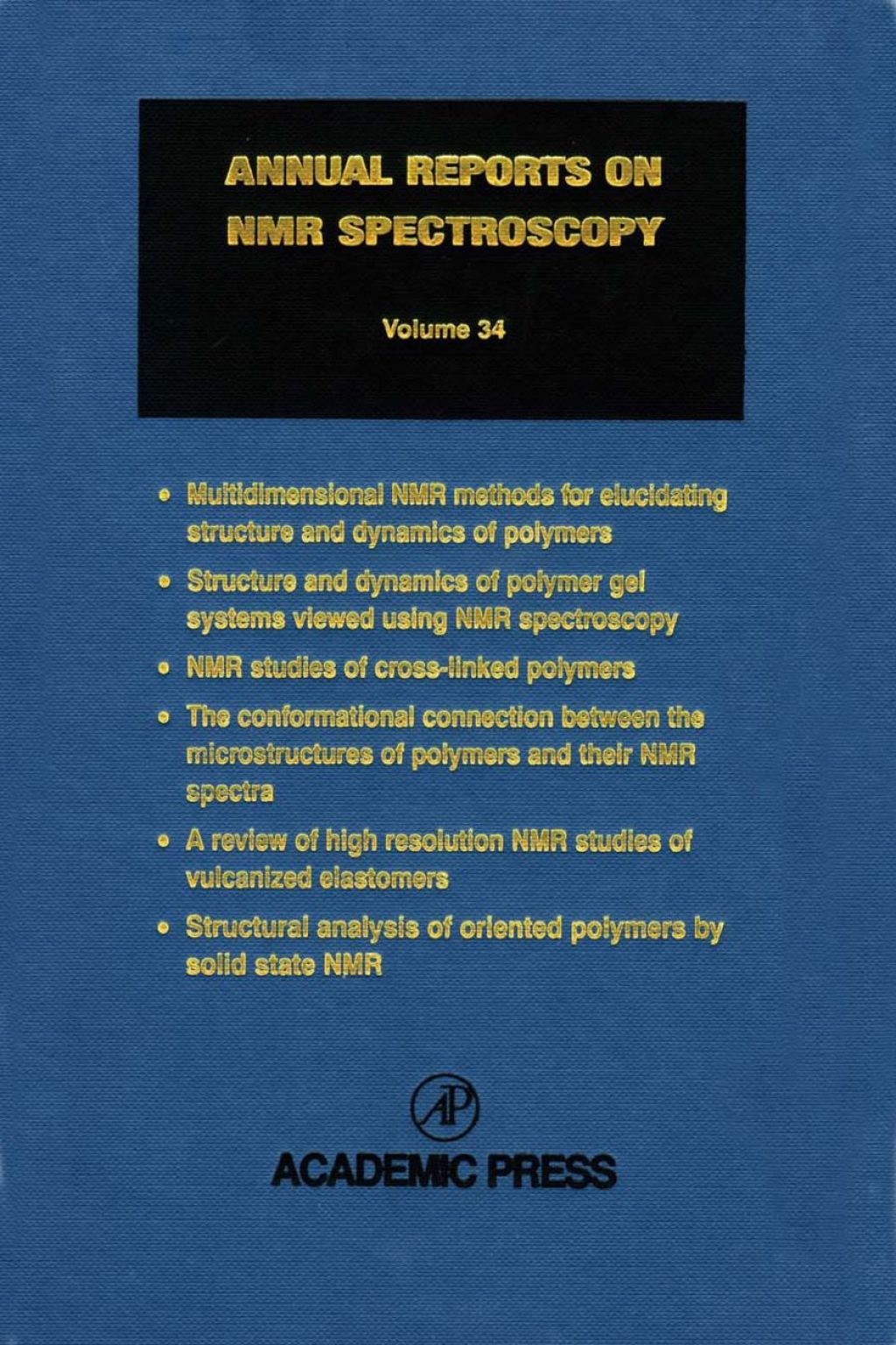Annual Reports on NMR Spectroscopy â€“ PDF/EPUB Version Downloadable