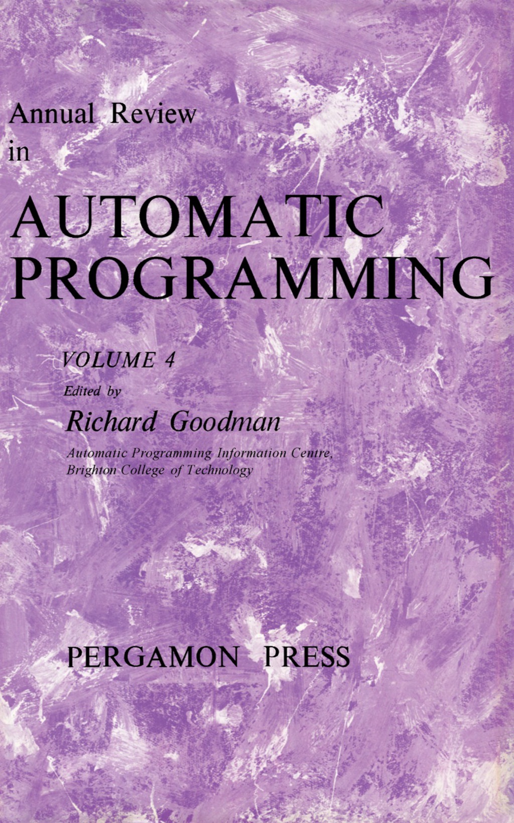 Annual Review in Automatic Programming International Tracts in Computer ...